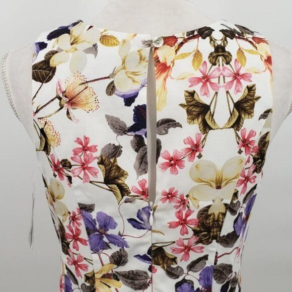 RN STUDIO Floral Sleeveless Dress Fit‎ & Flare Summer Party Size 10 NWT - Picture 7 of 14